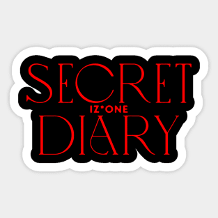 Izone Secret Diary Sticker